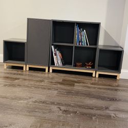 Modern Modular Storage Unit / Bookshelf - Great Condition! 4 pieces