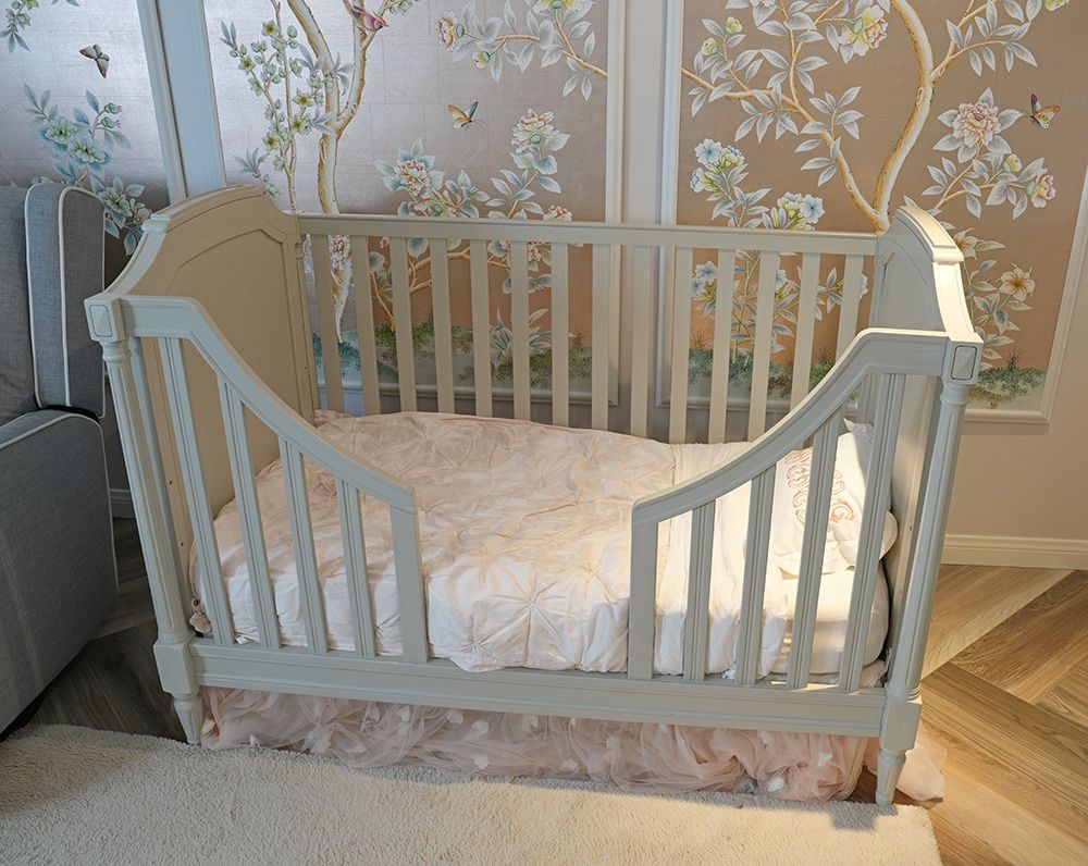 Pottery Barn kids Blythe Upholstered Convertible Crib Newton