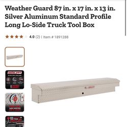 Weather Guard 164-0-04 Aluminum Long Lo-Side Truck Tool Box
