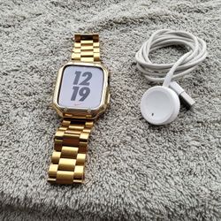 Nike Edition stamp on bottom of watch. Is Nike Edition sport edition is red button with charger. Series 7 45mm big Face update. $280! Firm. Or trade