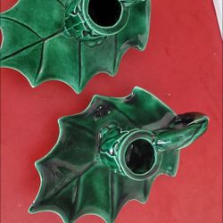 CHRISTMAS 🎄 VINTAGE CANDLE HOLDERS 