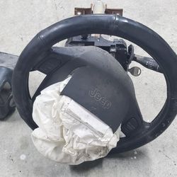 Steering Column With Wheel 2003 Jeep Wrangler TJ
