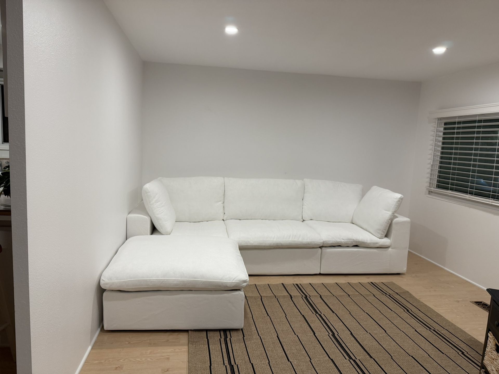 New!! White Cloud Sectional Couch 