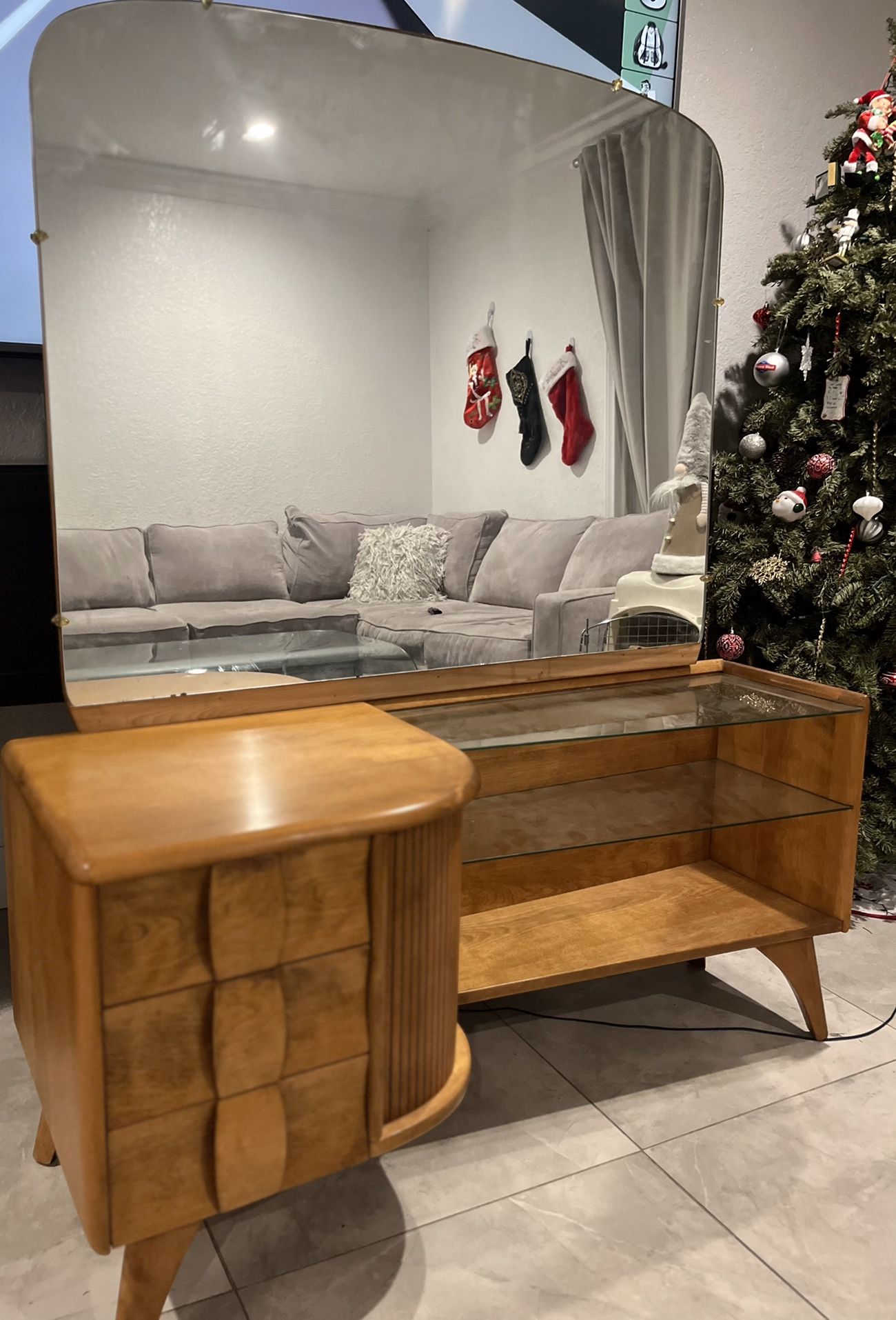 1950s Mid Century Modern Heywood Wakefield Kohinoor Vanity