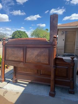 King bed frame , solid wood