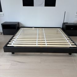 King Bed Set - Hardwood