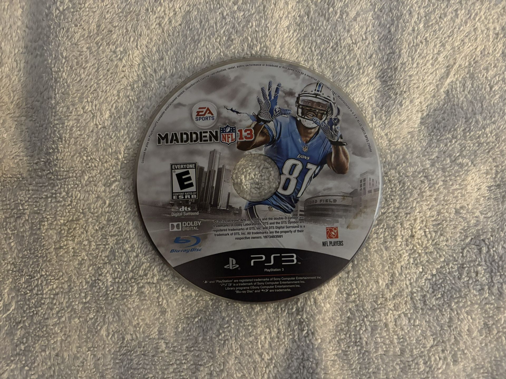 NFL Madden 13 For PS3