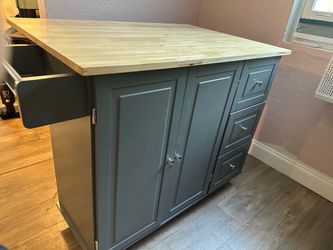 Kitchen Island with drop leaf