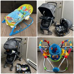 BABY ROCKER, BABY JUMPER, CHICCO BRAVO STROLLER