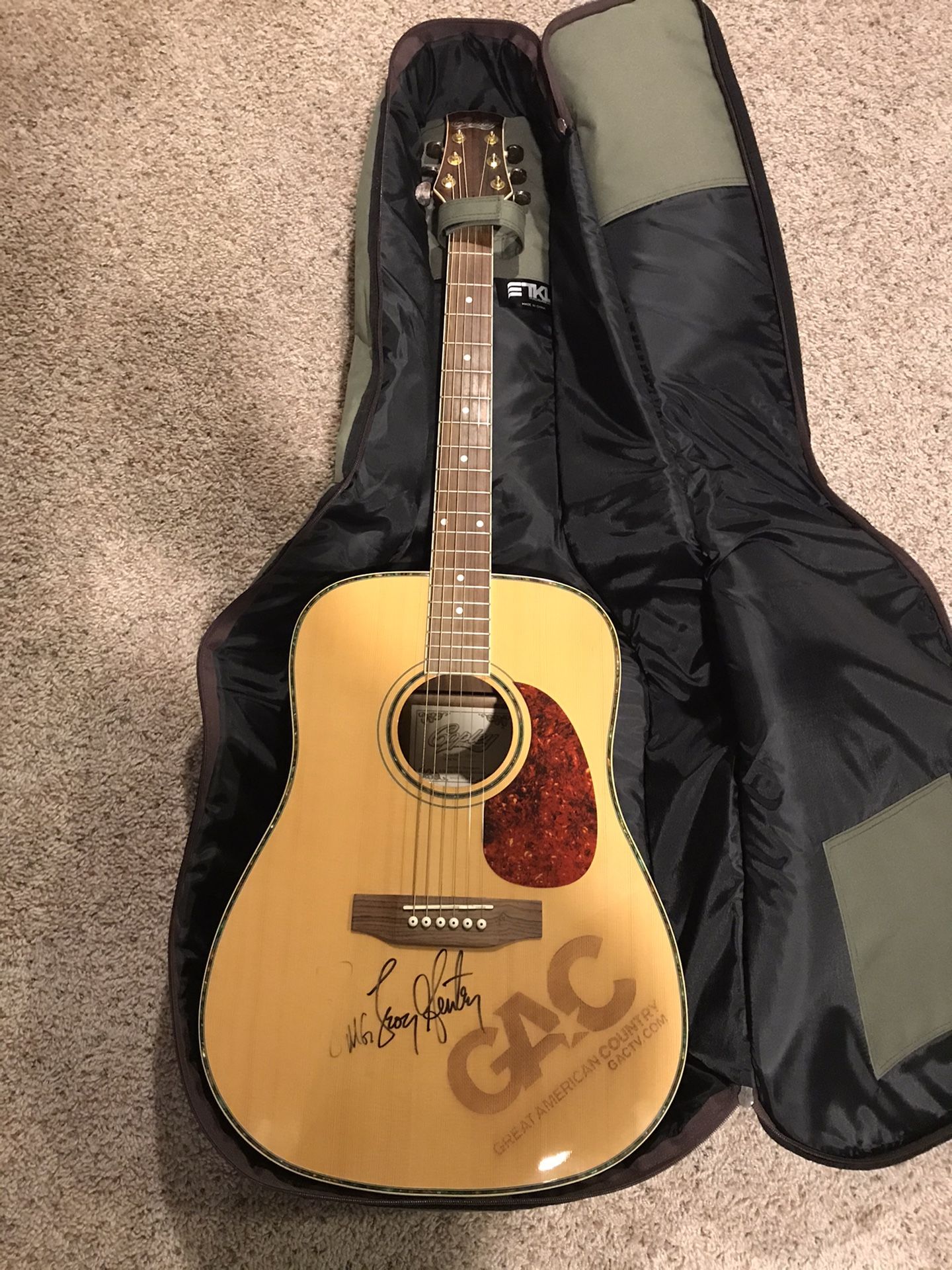 Copley Acoustic guitar signed by Montgomery Gentry