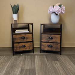 Brand New - Fabric Drawer Nightstands 