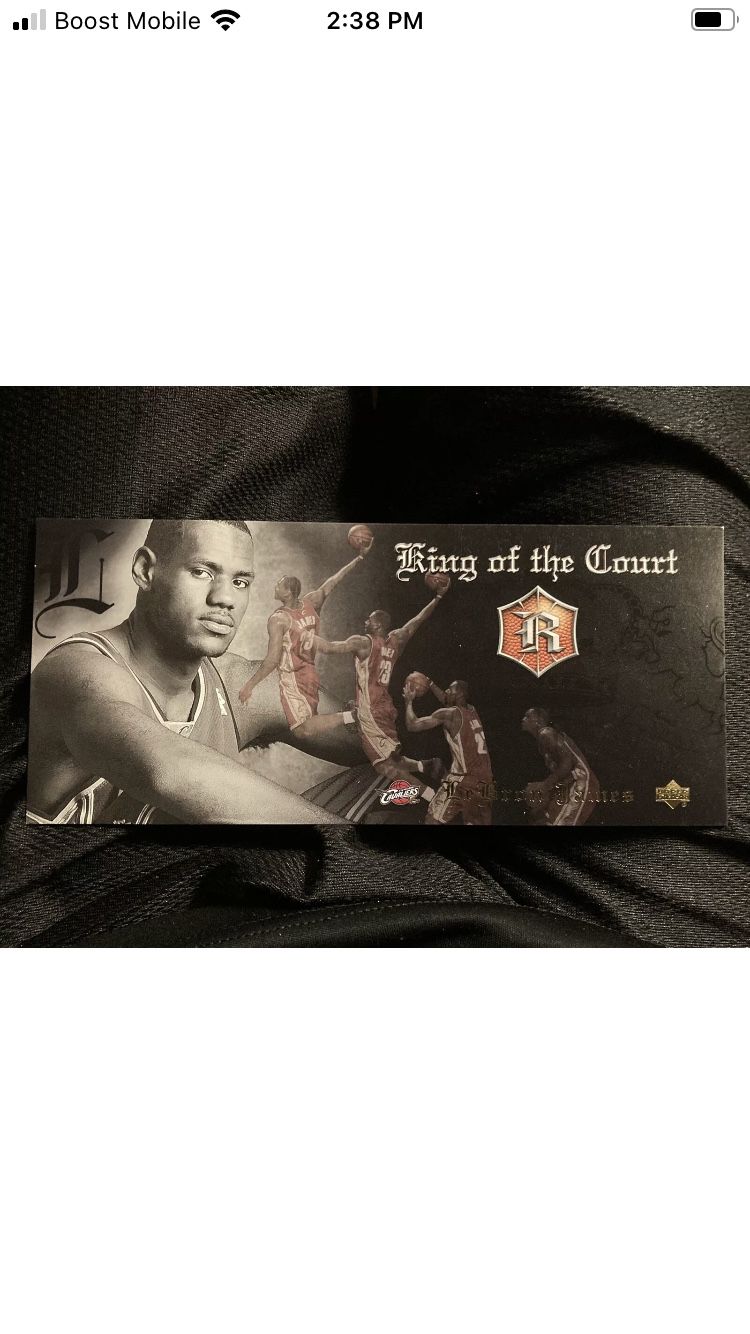 LeBron James 2004 Rookie-King of the Court Limited Print.