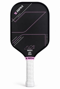 NEW RPM Friction Pro V2 Ella Oh 16mm Elongated Pickleball Paddle Pink Condition: New / unused