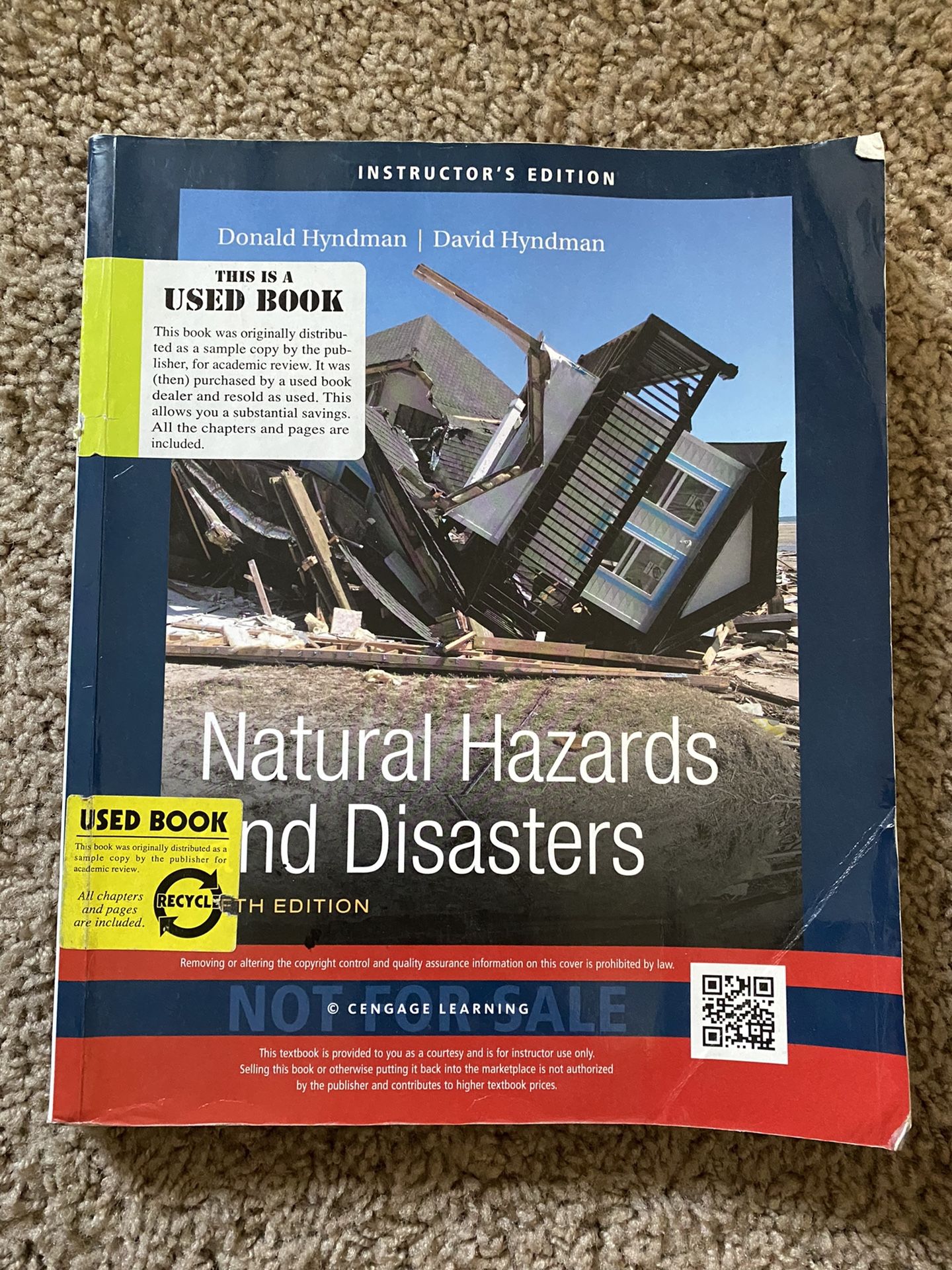 Natural Hazards And Disasters Fifth Edition Instructors Edition