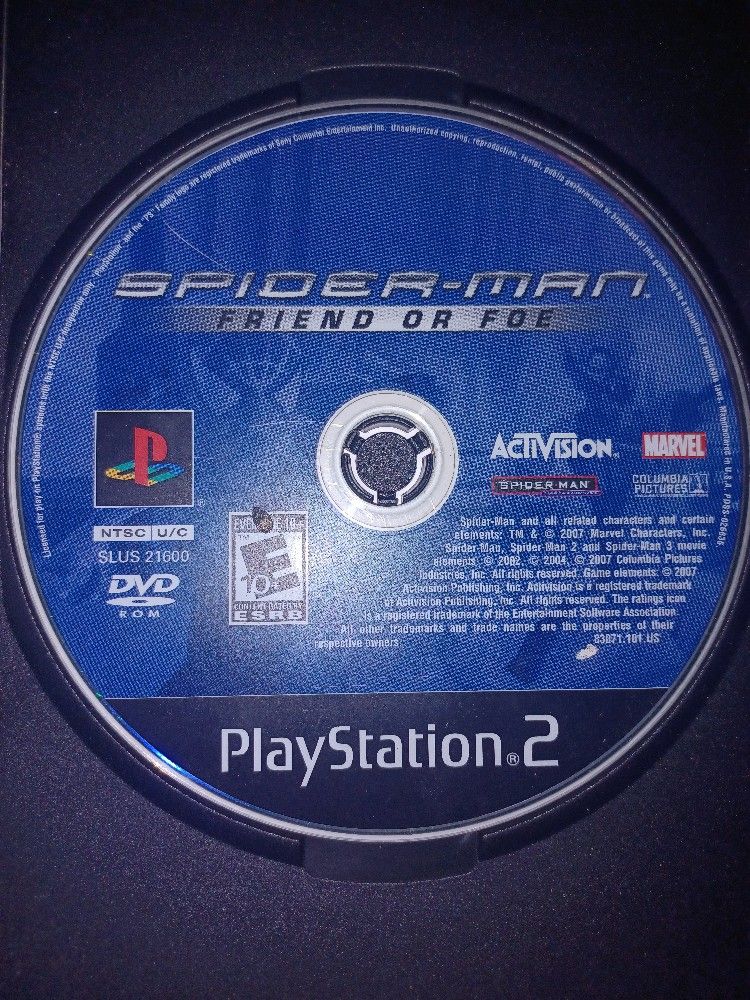 PS2 SPIDER-MAN FRIEND OR FOE