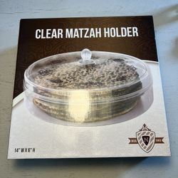Clear Matzah Holder 14”W*6”H