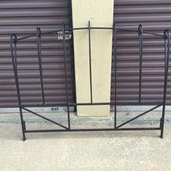 Great iron queen size head board and frame $45 OBO