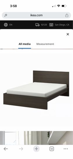 Malm IKEA queen bed frame w/ mattress