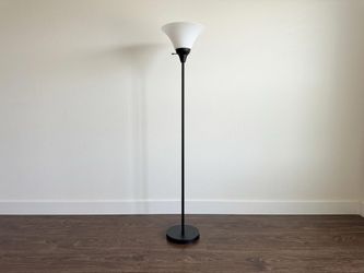 Black Torchiere Floor Lamp