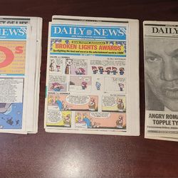 Vintage New York Newspaper Lot (5)