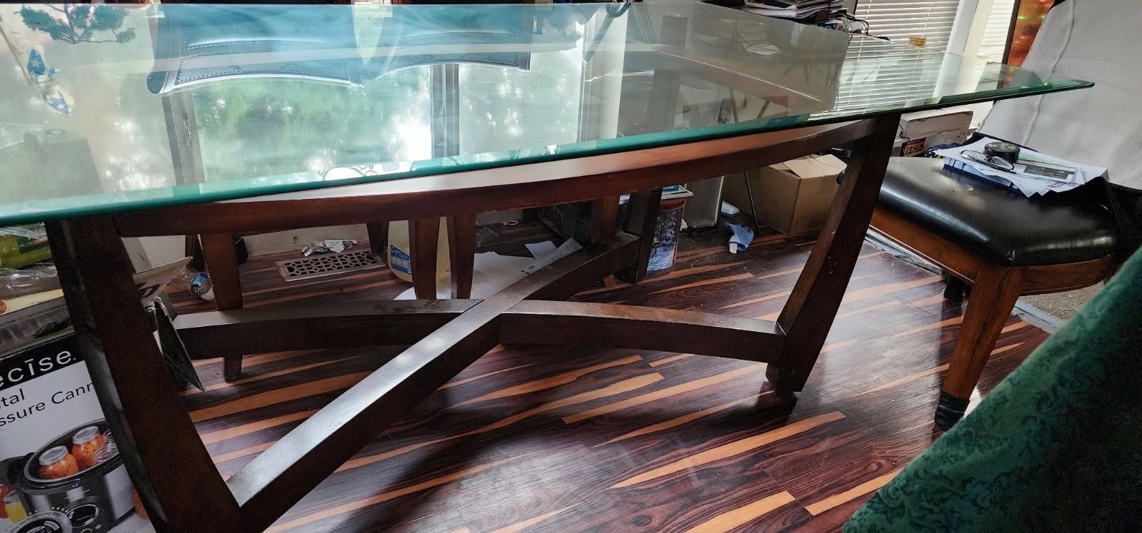 Glass Dining Table And 6 Chairs