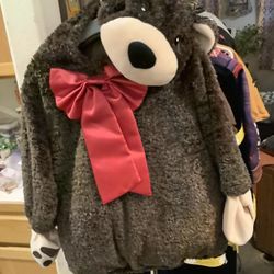Brown Fuzzy bear Costume 