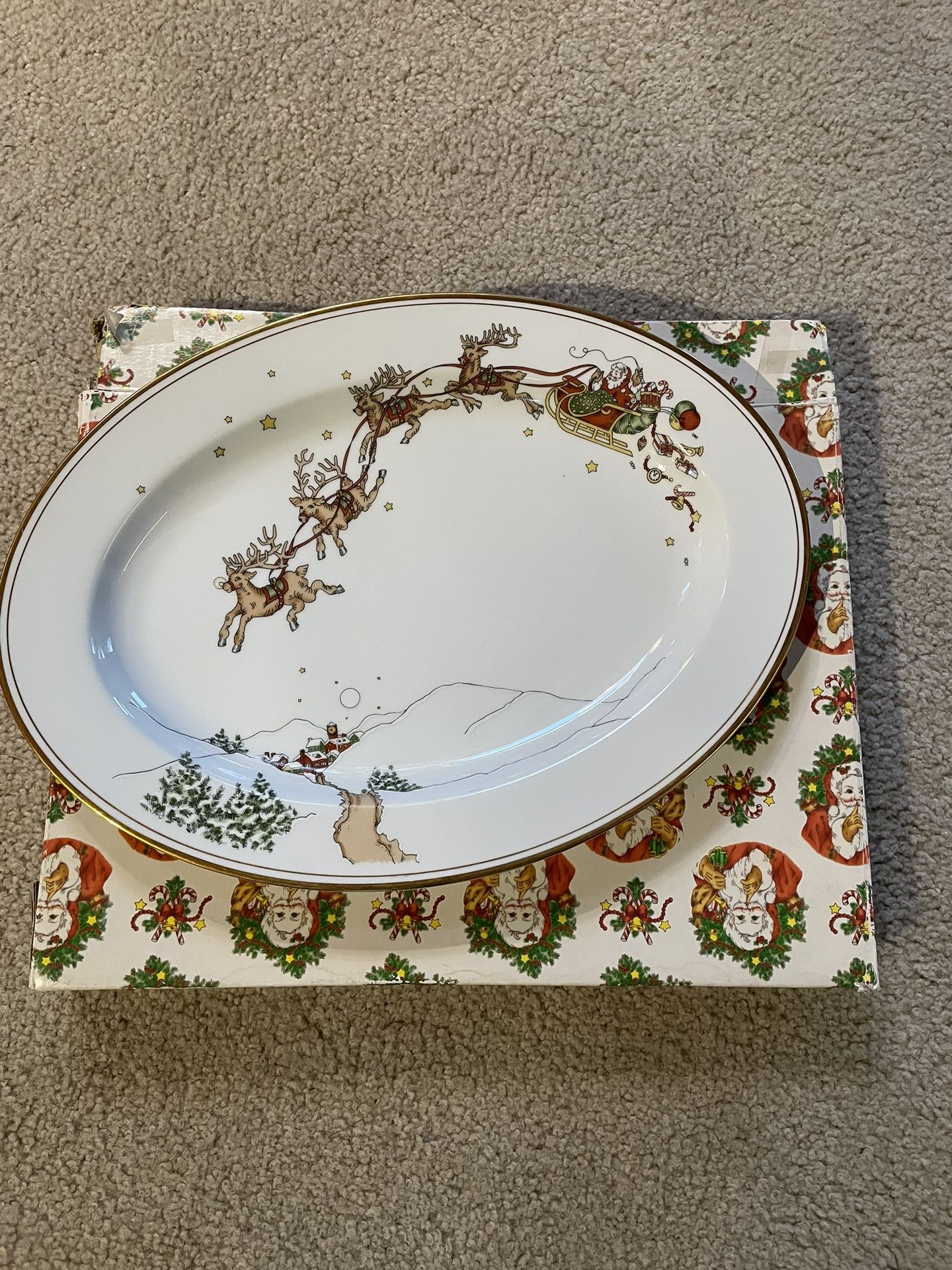 Serving Platter , “St. Nicolas” Fritz And Floyd, Inc