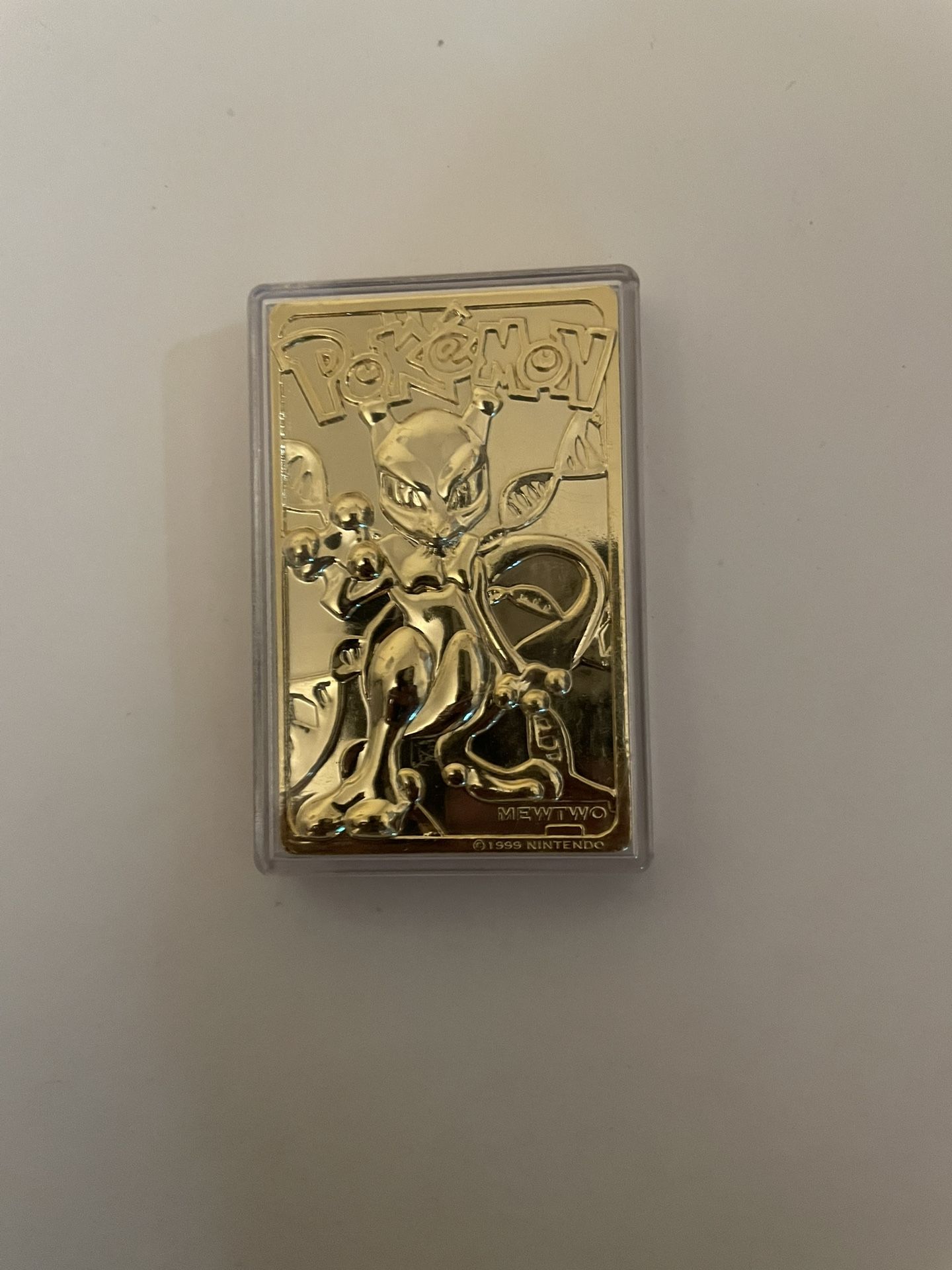 23K Gold Plated PIKACHU And MEW Trading Card 1999 Burger King Pokemon