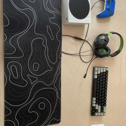 Xbox Series S, Controller, All Necessary Cables, Gaming Mouse,gaming Keyboard, And Mouse Pad