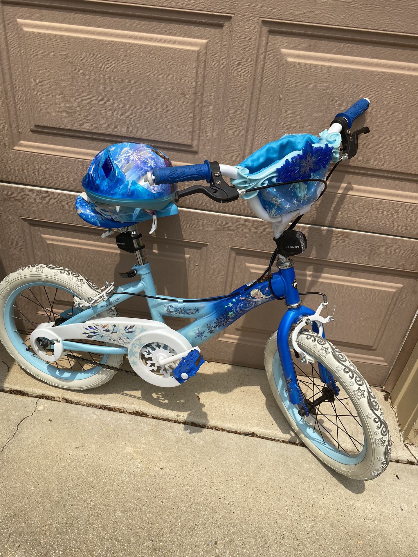 Girls Disney Frozen Huffy 16” Bike With Helmet