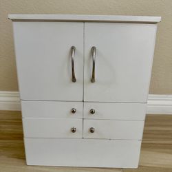 White Lori Greiner Deluxe Makeup Organizer Box / Jewelry Storage