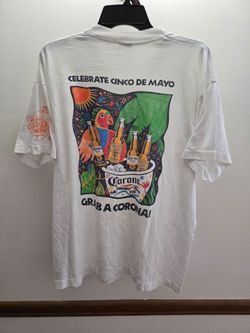 Vintage 90s Corona Cinco De Mayo Shirt Sz XL