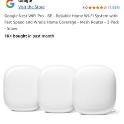 Nest Wi-Fi Pro Mesh Routers (9 of them!)