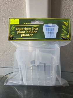 Aquarium live plant holder (planter
