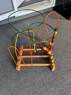 Antique Anatex Rollercoaster Bead Maze Toy