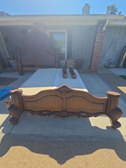 Wooden Bed Frame - Cali King - open to offers