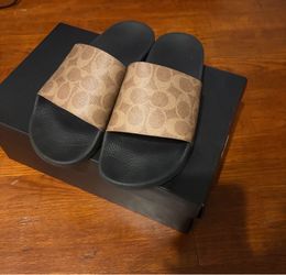 Women coach slides/sandals