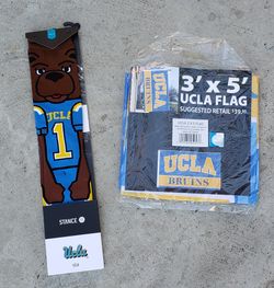 BRAND NEW STANCE & UCLA BRUIN SOCKS & 3x5 UCLA FLAG