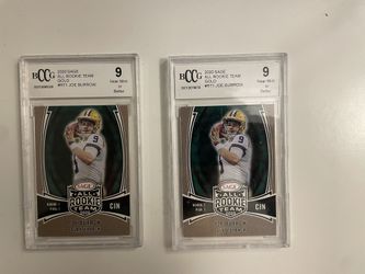 Lot Of 2 Joe Burrow 2020 Rookie Card (Beckett 9)