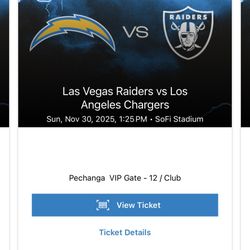 LA Chargers vs Raiders 