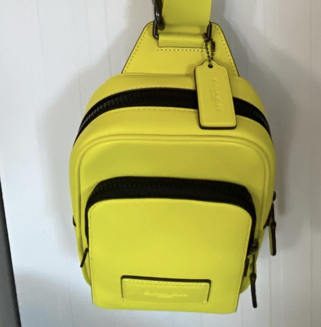 Coach Track Pack Signature Canvas Model CL410