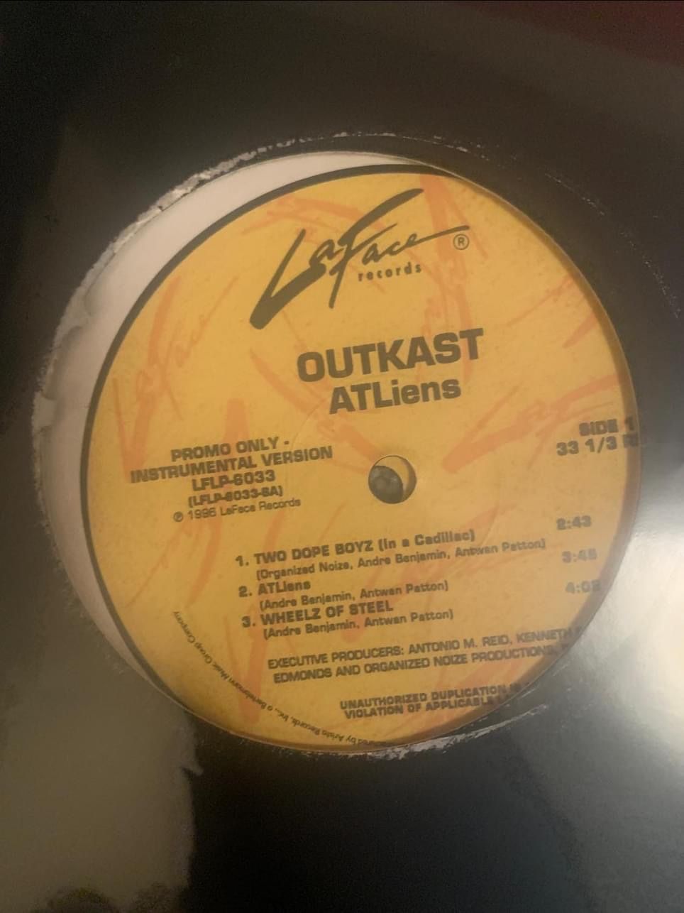 Outkast - Atliens (Instrumental) 12” Vinyl Record
