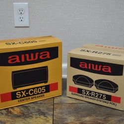AIWA TV Surround Speakers - Brand New