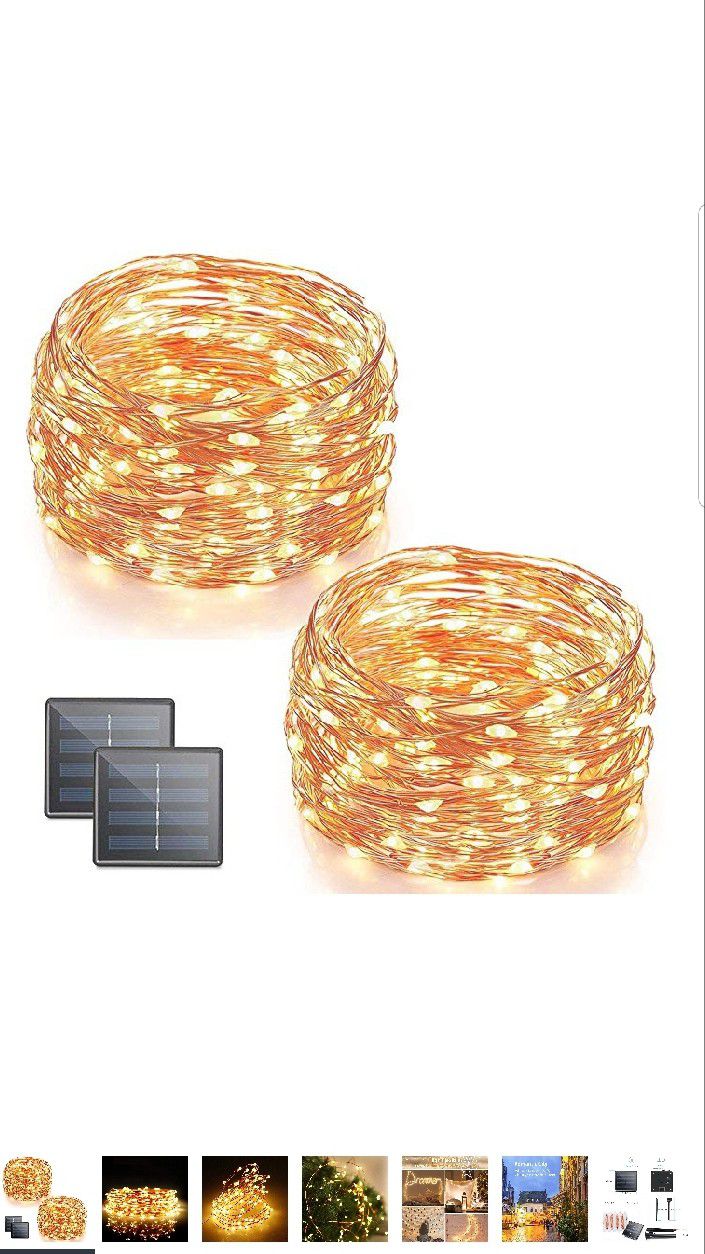 Solar strings light for outdoor decorative
