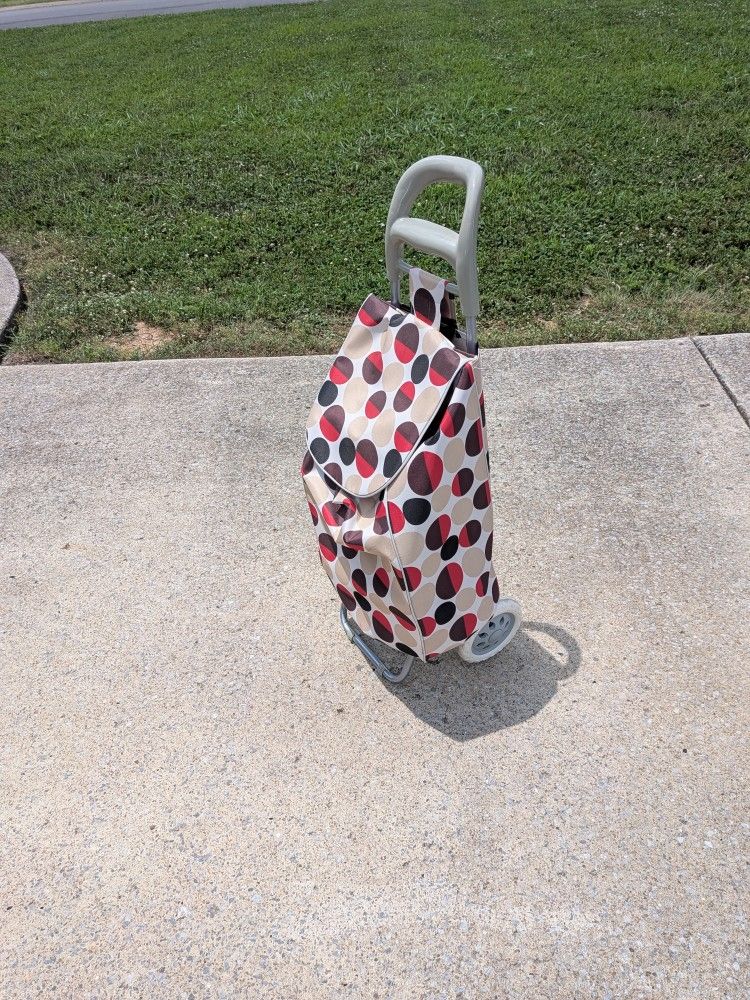 Rolling Shopping Cart Tote – Foldable & Lightweight
