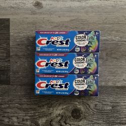 Crest Kid’s Advanced Color Changing Toothpaste 4.2 Oz $2 Each