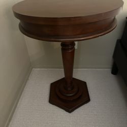 Dark Wood Side Tables 