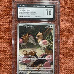Pokemon Mega Evolution Spearow 151/132 CGC 10