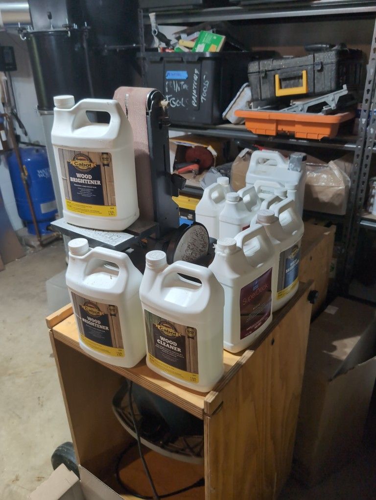 Deck Stain And Prep Chemicals