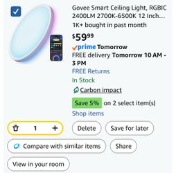 Govee Smart Ceiling Light – 12 Inch
